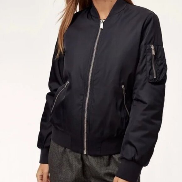 Babaton Jackets & Blazers - The Group Babaton Gilman bomber jacket navy blue women's size M